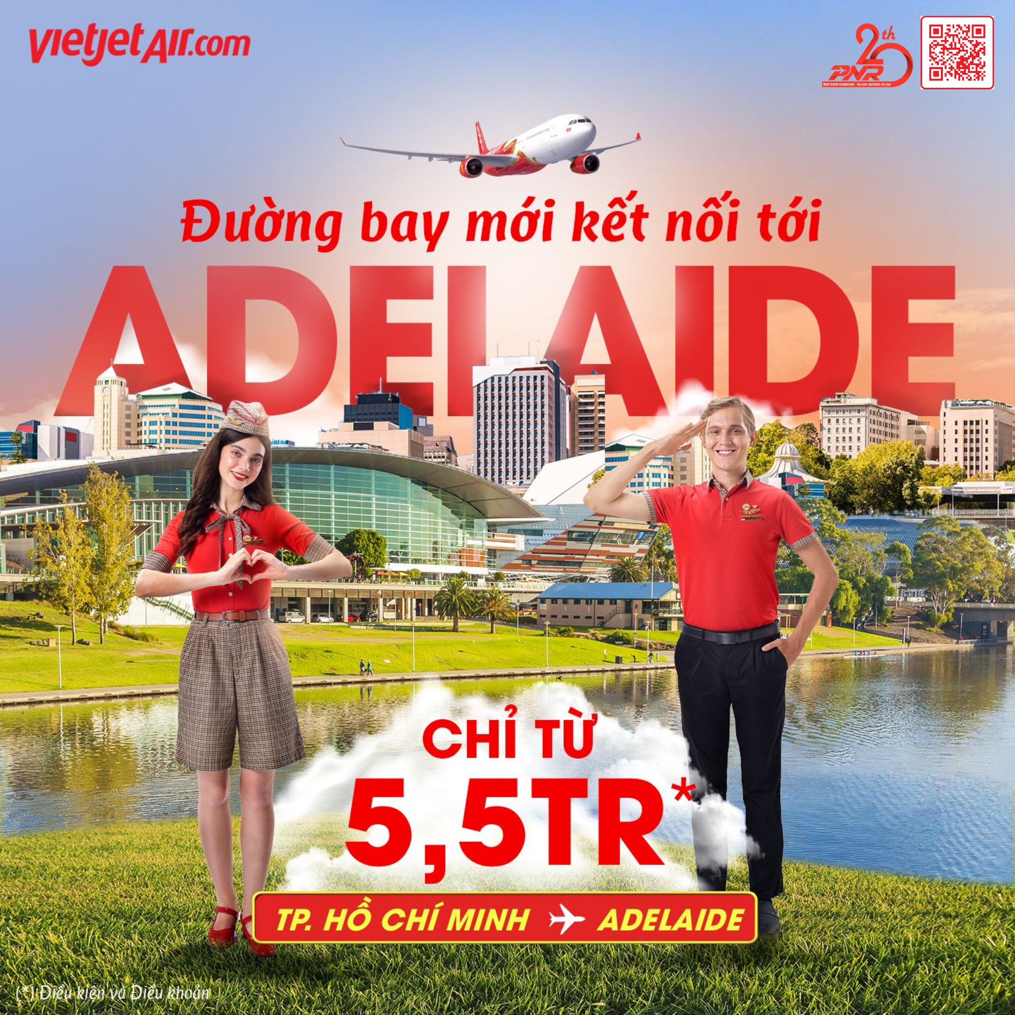 Vietjet Air – Đường bay mới kết nối Adelaide