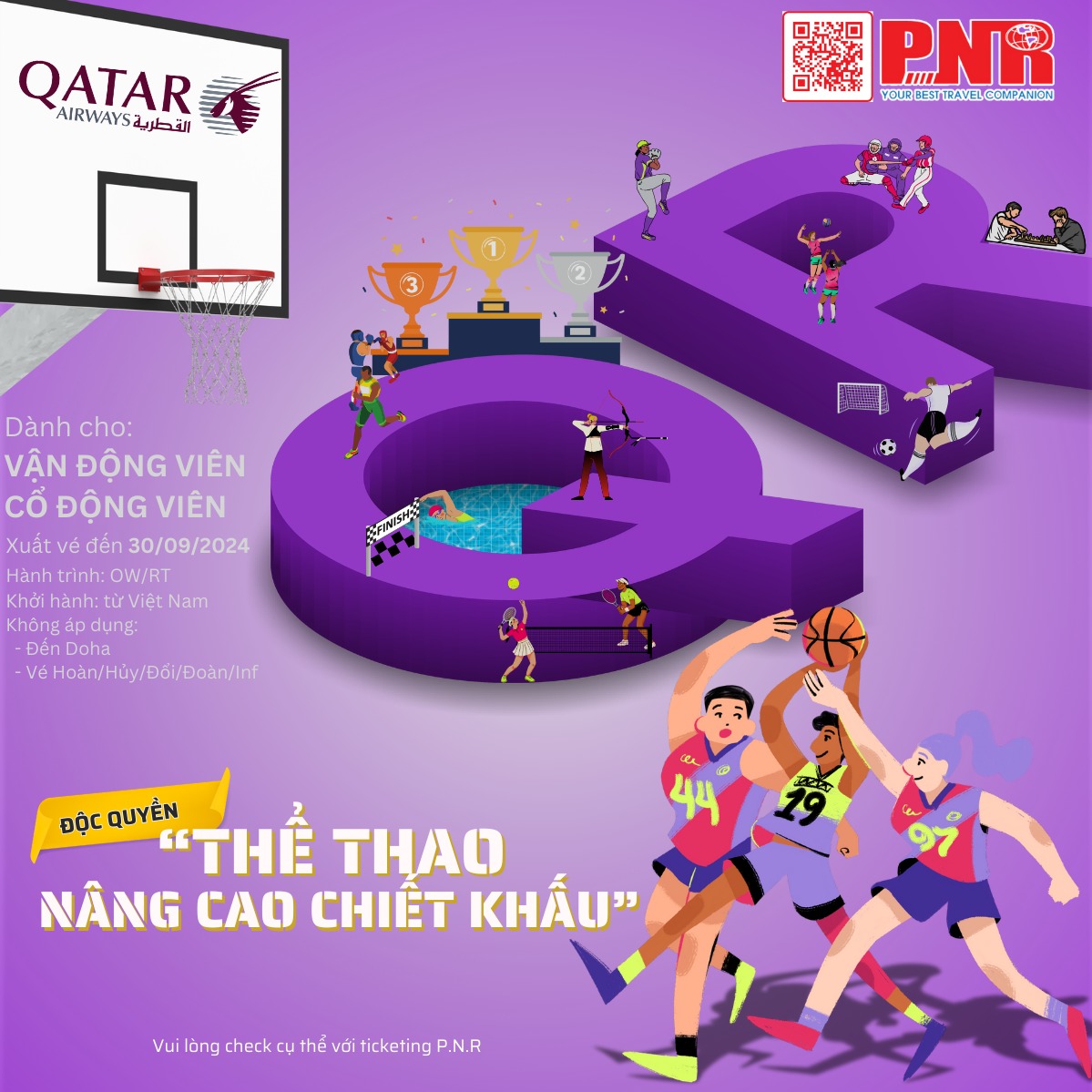 Nhận chiết khấu độc quyền từ Qatar Airways