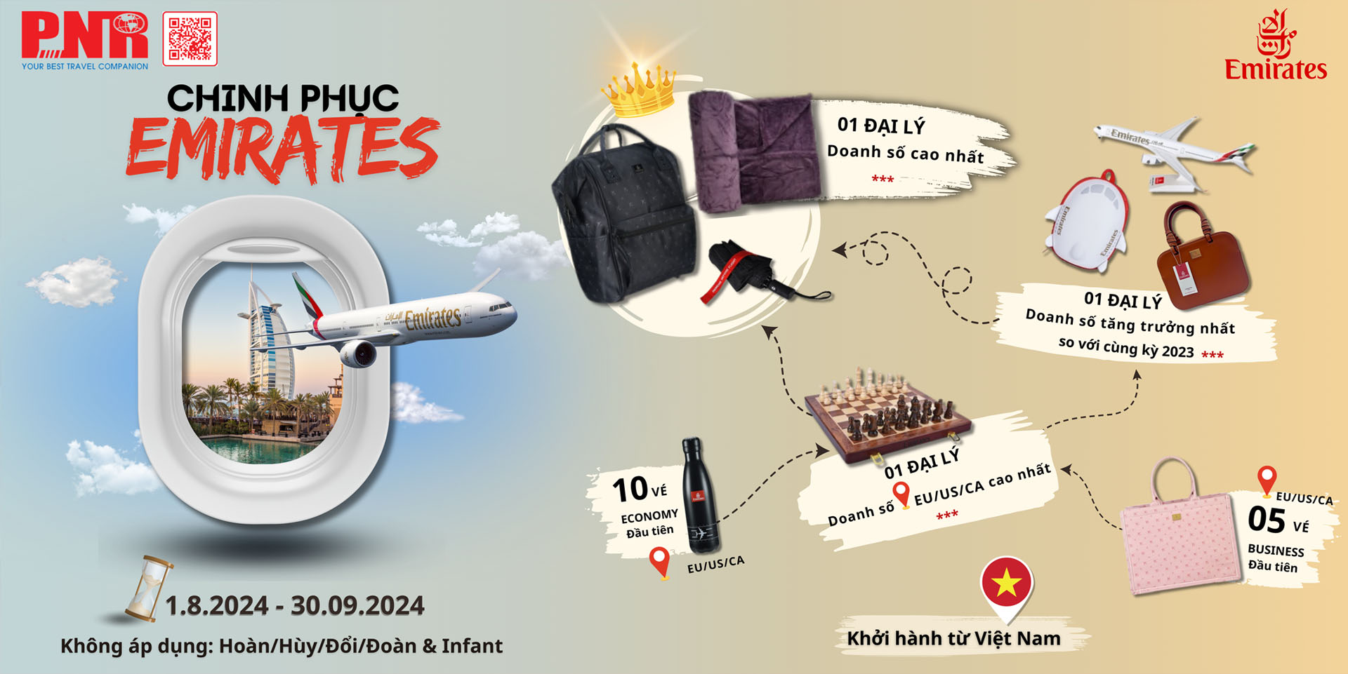Chinh phục Emirates cùng PNR