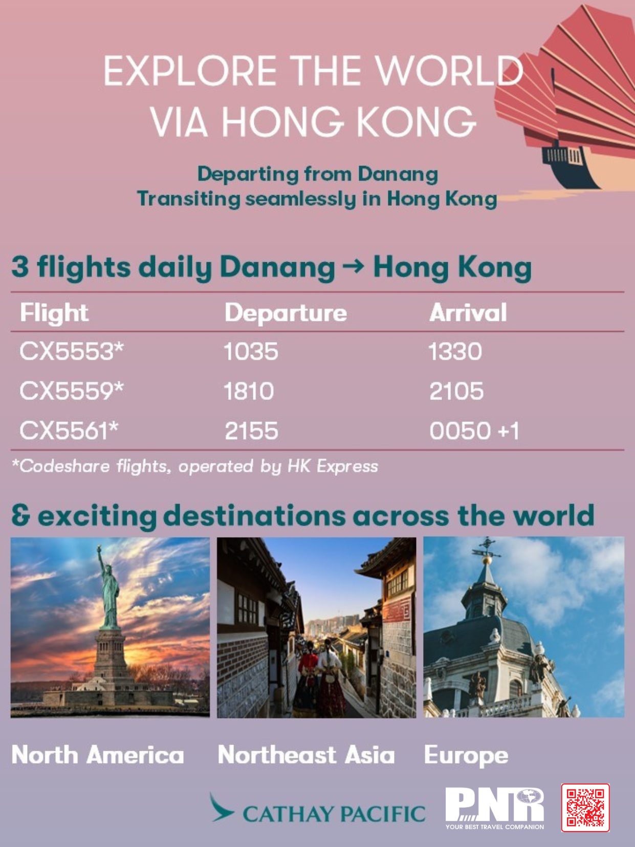 Explore the world via Hongkong