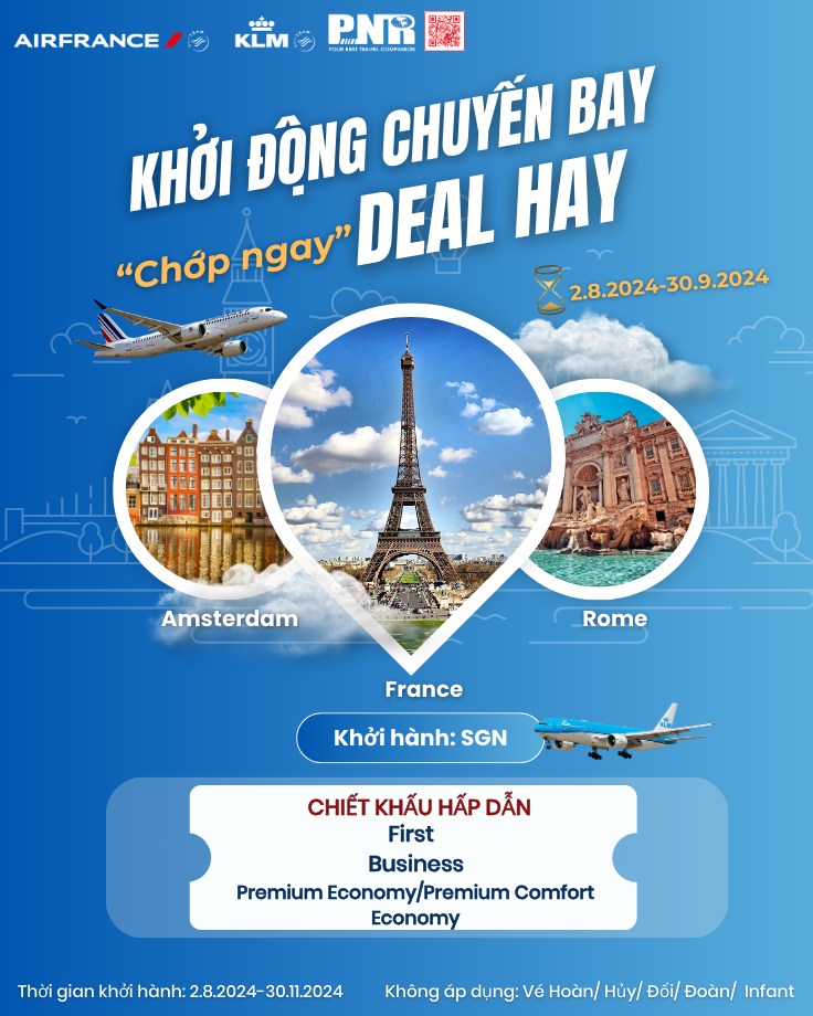 Khởi động chuyến bay chớp ngay deal hay