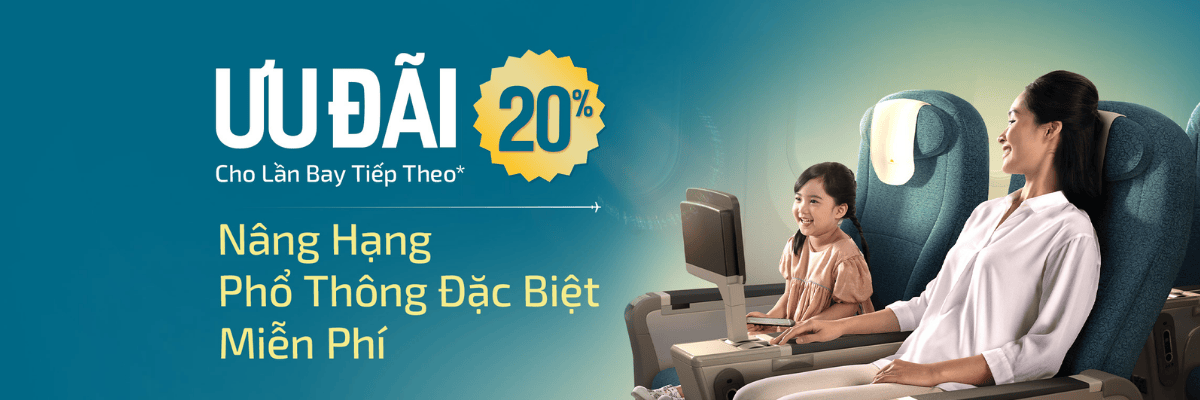Khuyến mãi Vietnam Airlines ưu đãi 20%