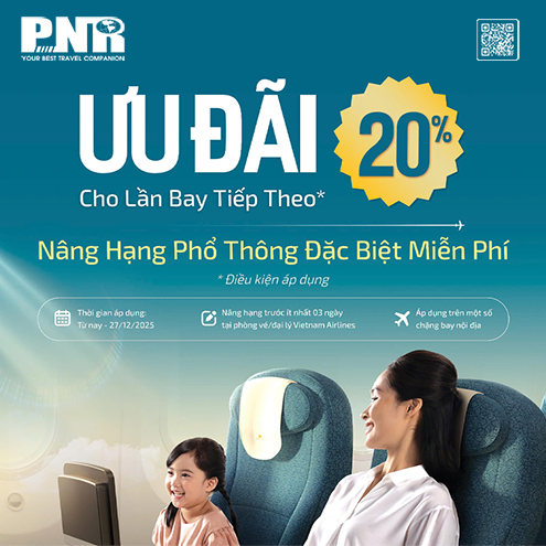 Khuyến mãi Vietnam Airlines ưu đãi 20%